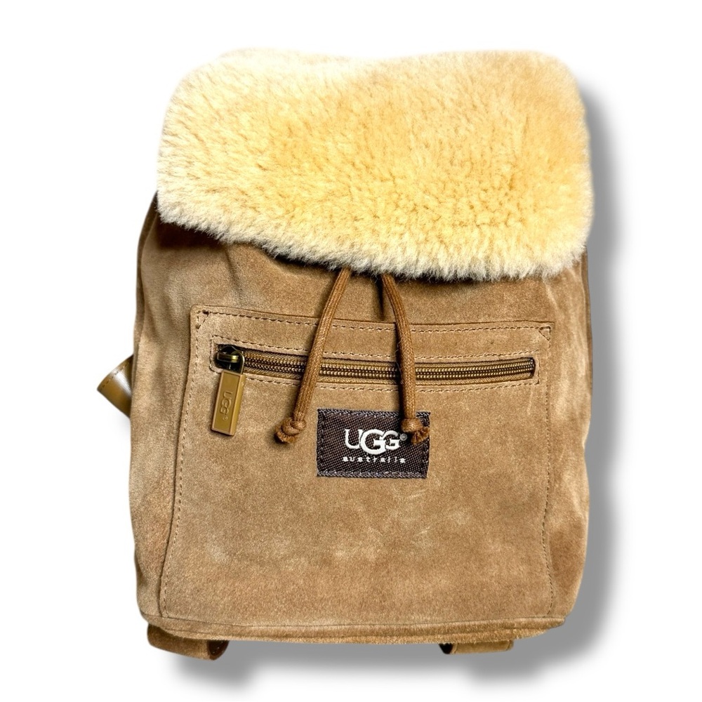 FINAL PRICE UGG Nordie shearling/sherpa & suede leather mini backpack - Picture 2 of 7